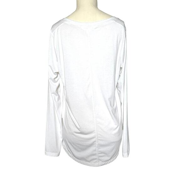 Athleta White Long Sleeve Top Womens Size Small - Picture 3 of 4